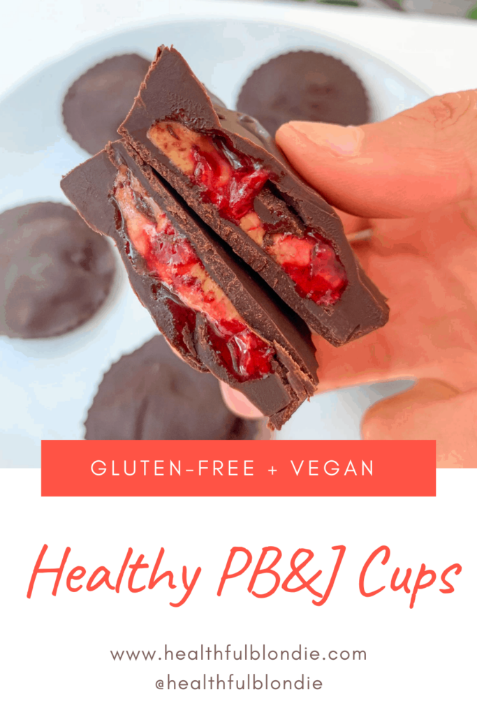 healthy peanut butter and Jelly Cups