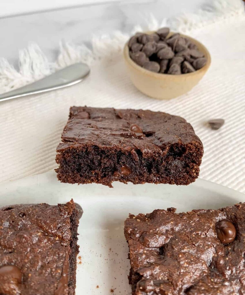 healthy flourless double chocolate brownies
