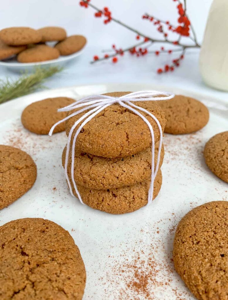 healthy gingerbread sugar cookies
