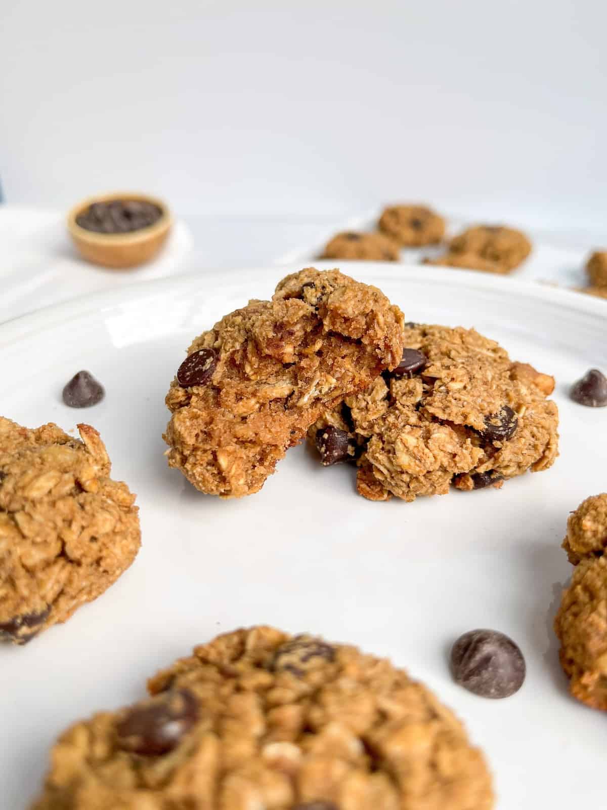 Best Ever Healthy Oatmeal Chocolate Chip Walnut Cookies - Healthful Blondie
