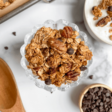 Healthy Chocolate Chip Coconut Granola - recipe by Healthful Blondie