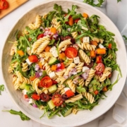 best ever healthy Greek pasta salad