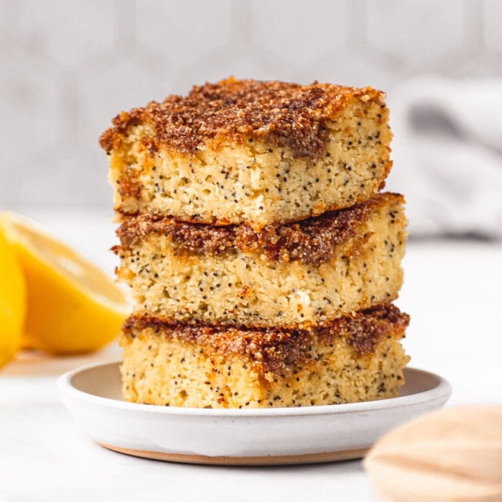 Healthy Lemon Poppy Seed Crumb Cake Healthful Blondie