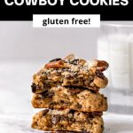 gluten free salted cowboy cookies