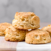 healthy homemade fluffy almond milk biscuits