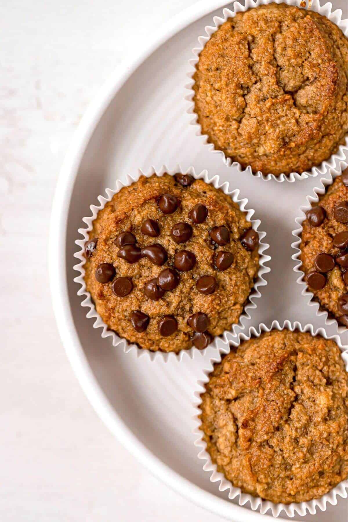 Almond Flour Banana Muffins (Gluten Free) - Healthful Blondie