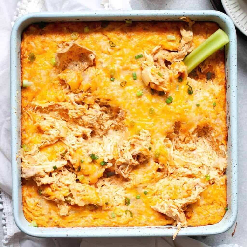 healthy buffalo chicken dip