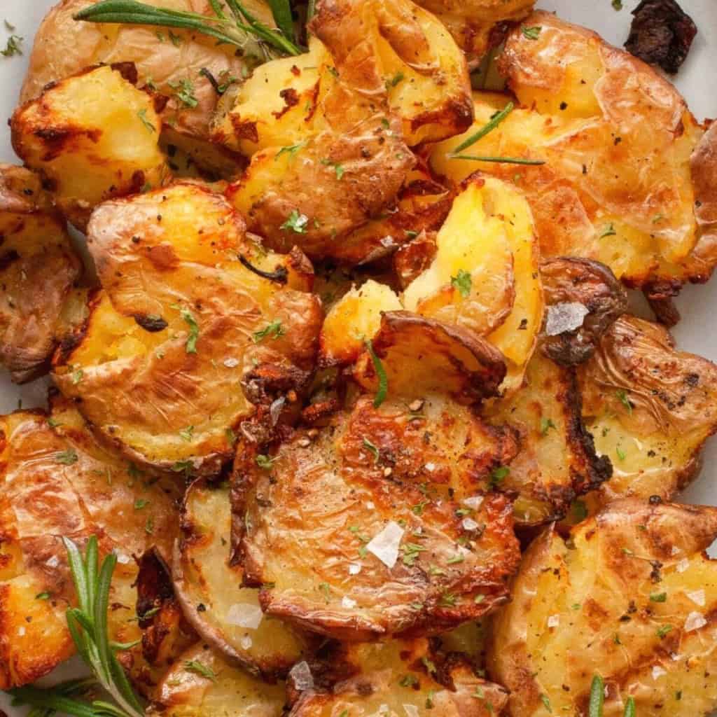 air fryer smashed potatoes