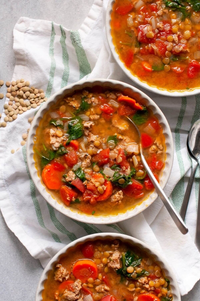 lentil soup with ground turkey