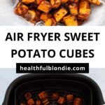 air fryer sweet potato cubes