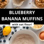 oatmeal blueberry banana lemon muffins