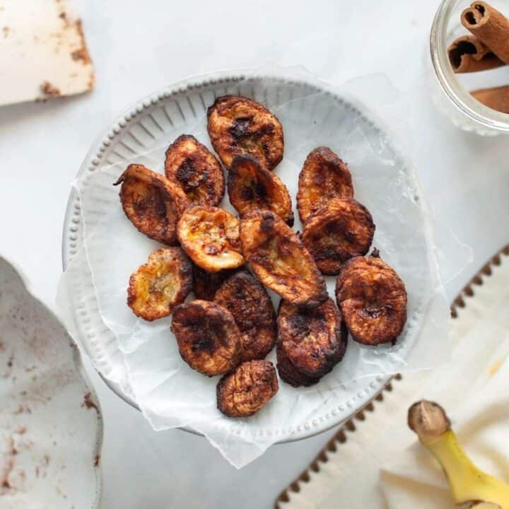 Air Fryer Banana Chips - Healthful Blondie