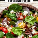 healthy Greek Spinach Salad