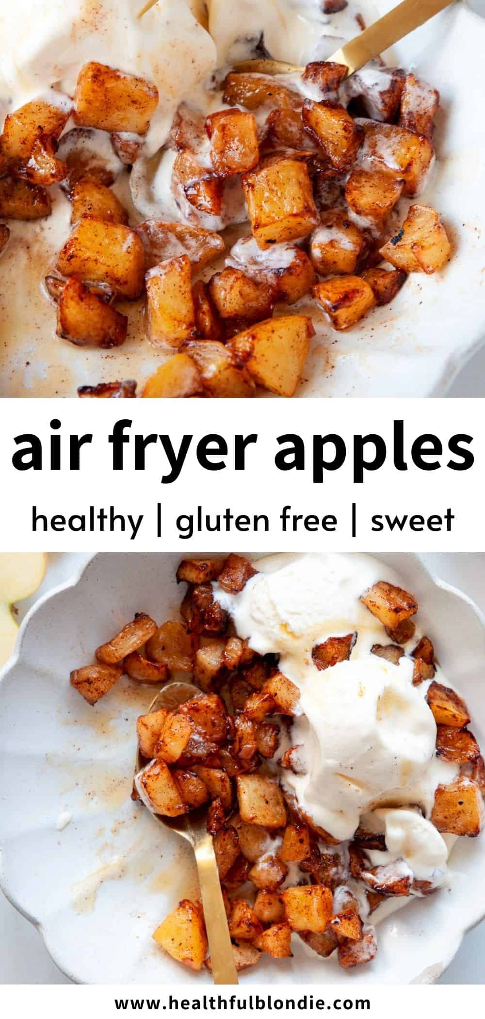 Air Fryer Apples Healthful Blondie