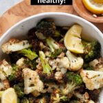 healthy air fryer broccoli and cauliflower