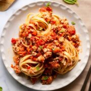 healthy chicken bolognese