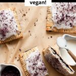 Homemade vegan blueberry pop tarts