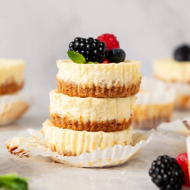 Mini Protein Cheesecakes Healthful Blondie