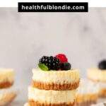 healthy mini protein cheesecakes