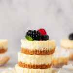healthy mini protein cheesecakes