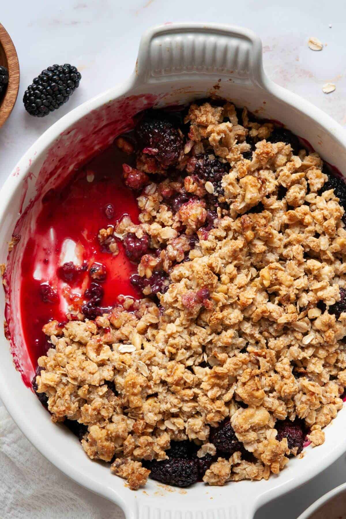 Gluten Free Blackberry Cobbler Healthful Blondie