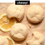 chewy vegan lemon sugar cookies