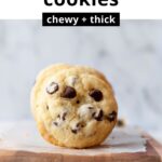 classic chewy chocolate chip cookies made without brown sugar