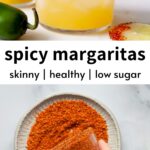 low calorie and low sugar skinny spicy margarita