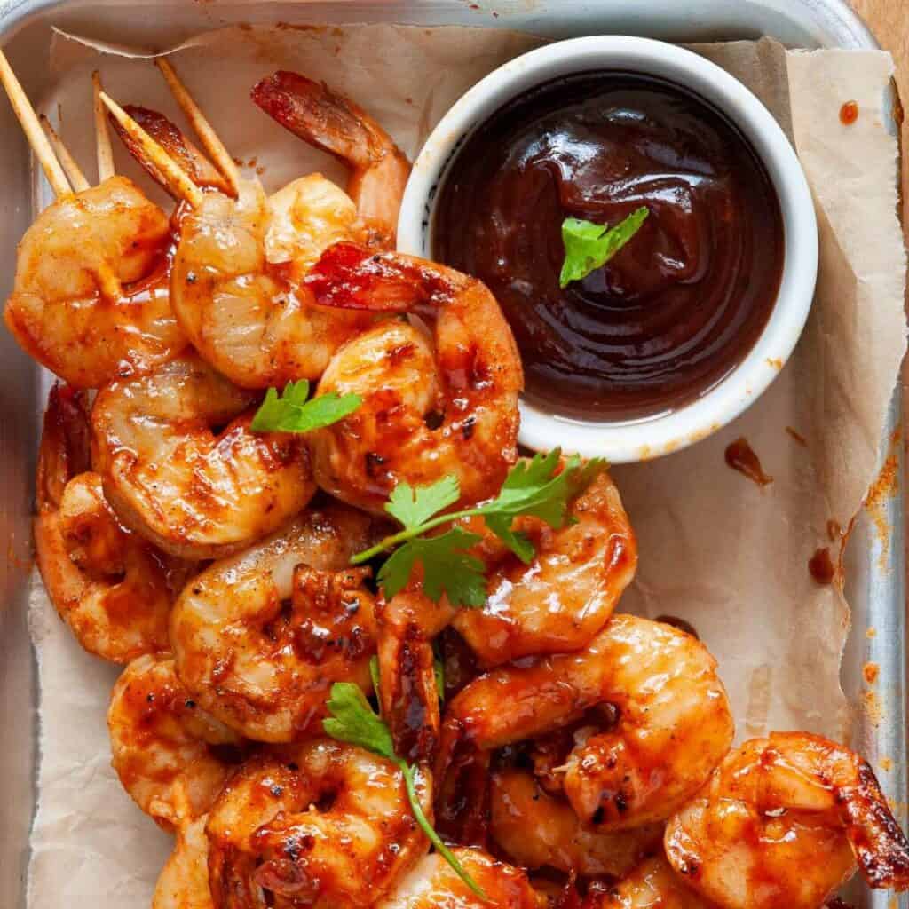 Grilled BBQ Shrimp - Healthful Blondie