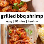 grilled bbq shrimp skewers