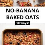 healthy baked oats without banana recipe