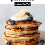 fluffiest blueberry lemon pancakes