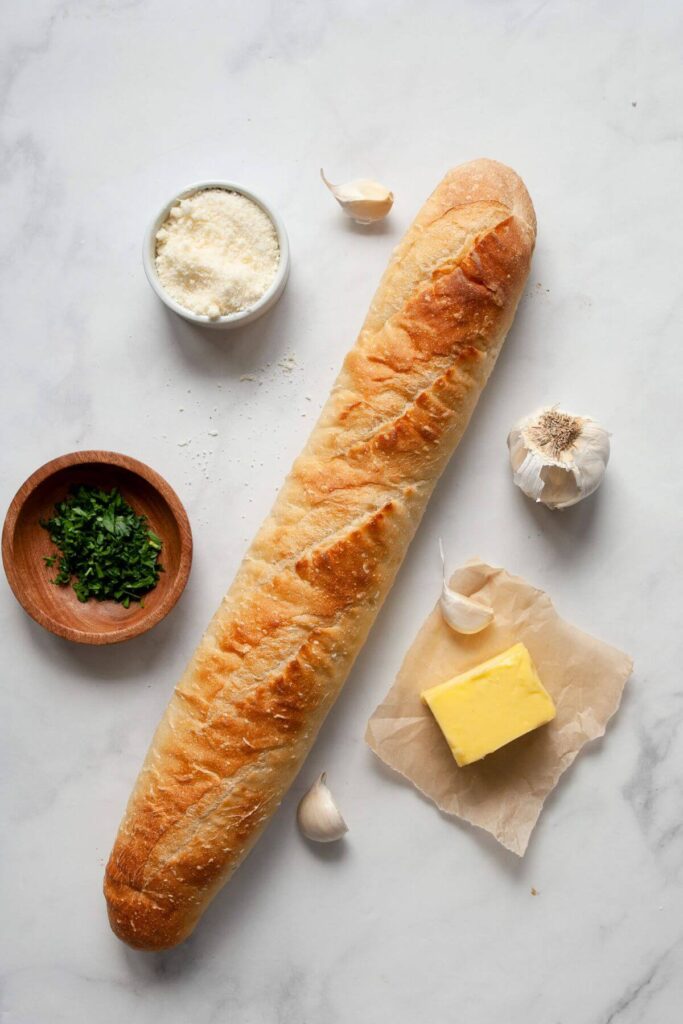 the five ingredient in air fryer garlic bread