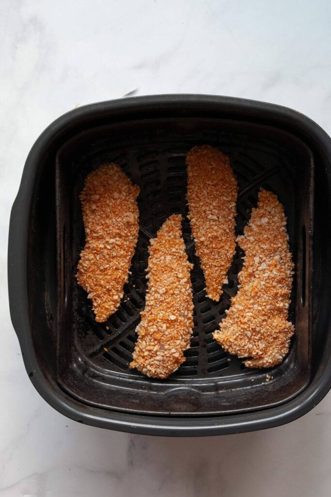 uncooked chicken tenders in air fryer