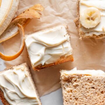 best gluten_free banana cake with cream cheese yogurt frosting