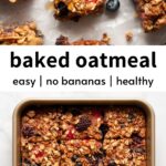 healthy baked oats without banana recipe
