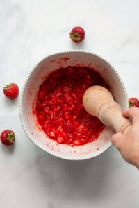 how to muddle fresh strawberries