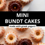 greek yogurt mini bundt cakes