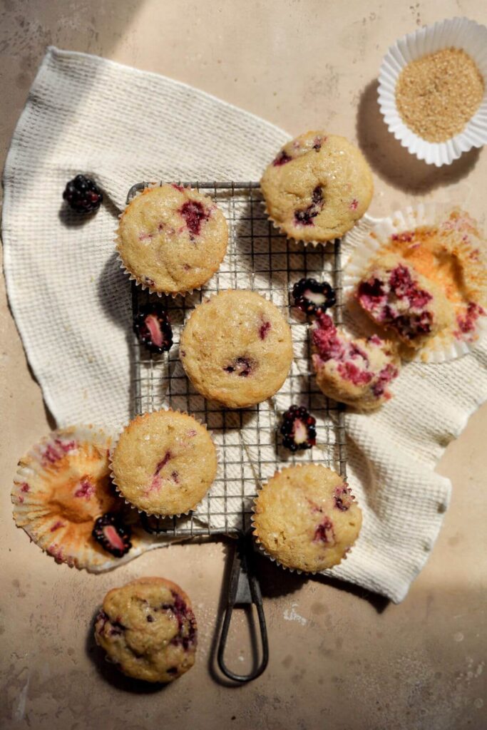 gluten free blackberry muffins