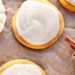 frosted gluten free pumpkin cookies