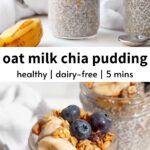 dairy free oat milk chia pudding