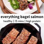 15 minute everything bagel crusted salmon