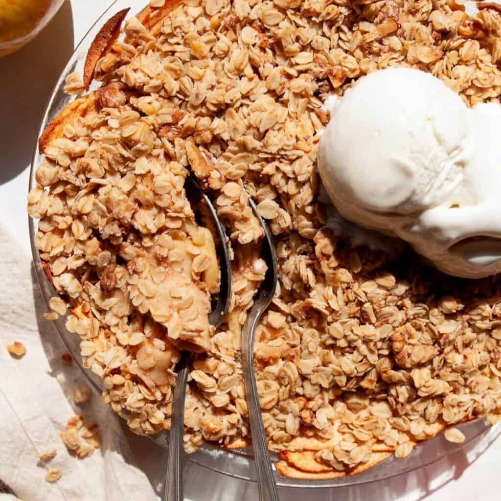 healthy apple crumble recipe