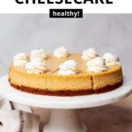 healthy gluten-free pumpkin cheesecake