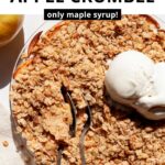 maple syrup apple crumble