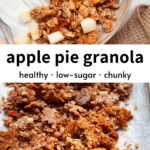 healthy apple pie cinnamon granola