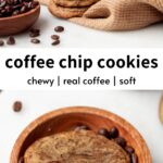 chewy chocolate chip coffee cookies