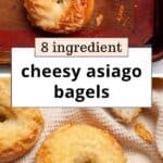 homemade asiago bagel