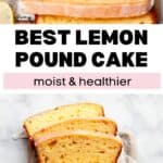 Healthy Lemon Pound Cake with Greek Yogurt