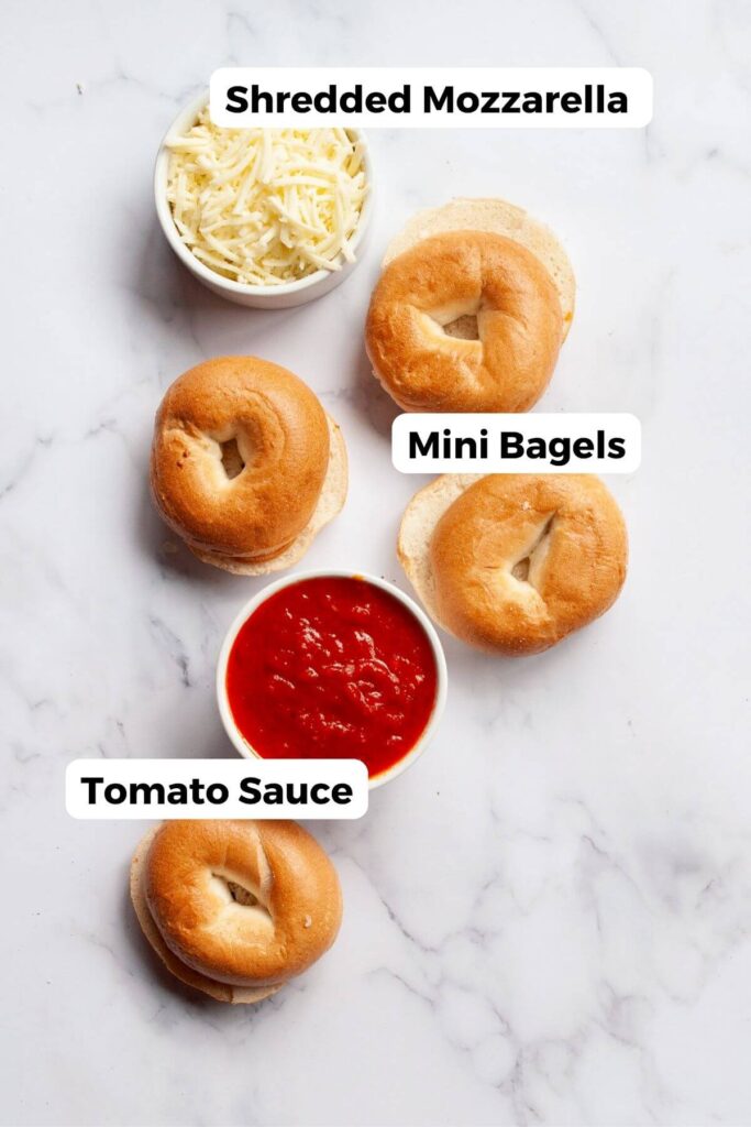 the three ingredients in the recipe labeled